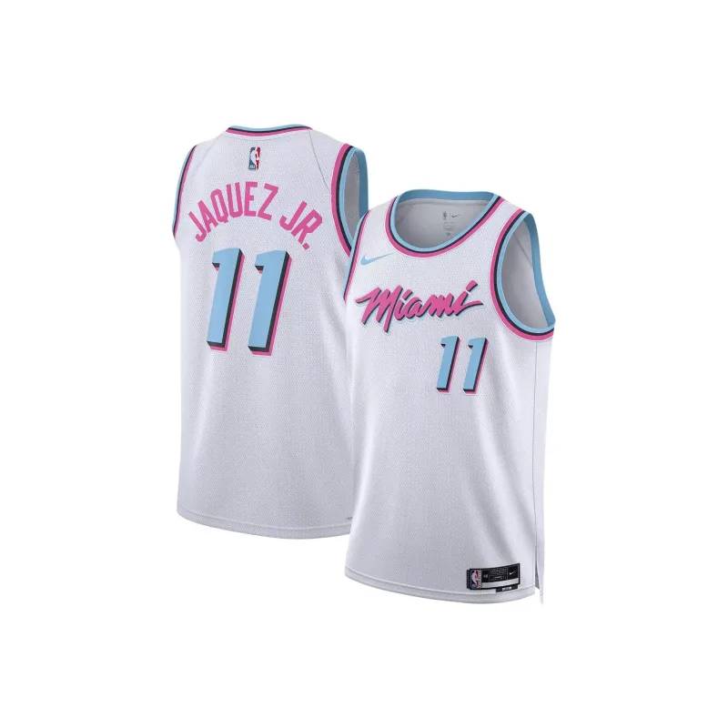 Nike Jaime Jaquez Jr. Miami Heat 2024/25 City Edition Men's Nike Dri FIT Nba Swingman Jersey-2