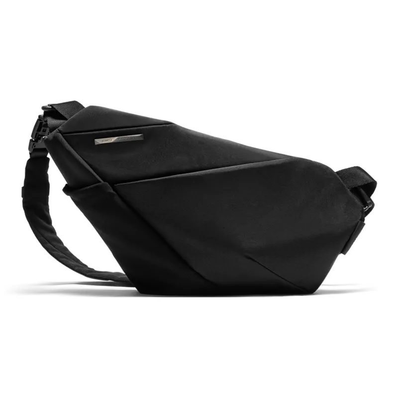 NIID Polyester/Nylon Crossbody, One Shoulder, Gun Bag, Sling Bag Men's Obsidian Black/Shadow Gray-3