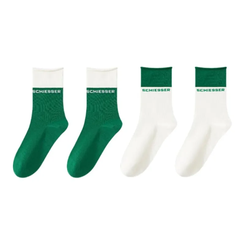 Shuya Knee High Socks Women's 4 Pack-7