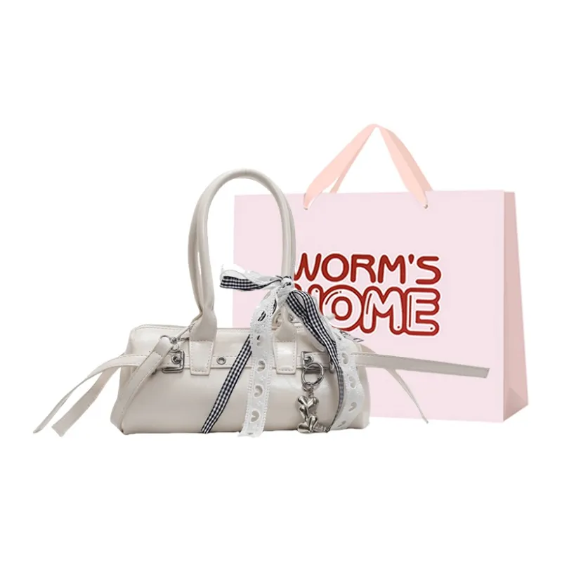 Worm's Home PU Shoulder Bag, Handbag Women's Multicolor-5