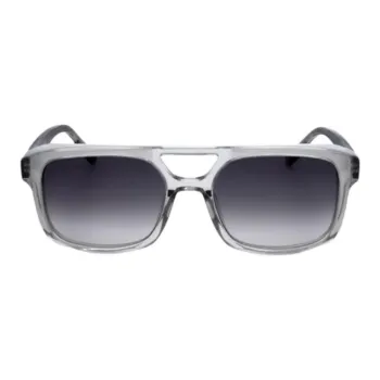 Zegna Acetate Square Sunglasses Men's Gray