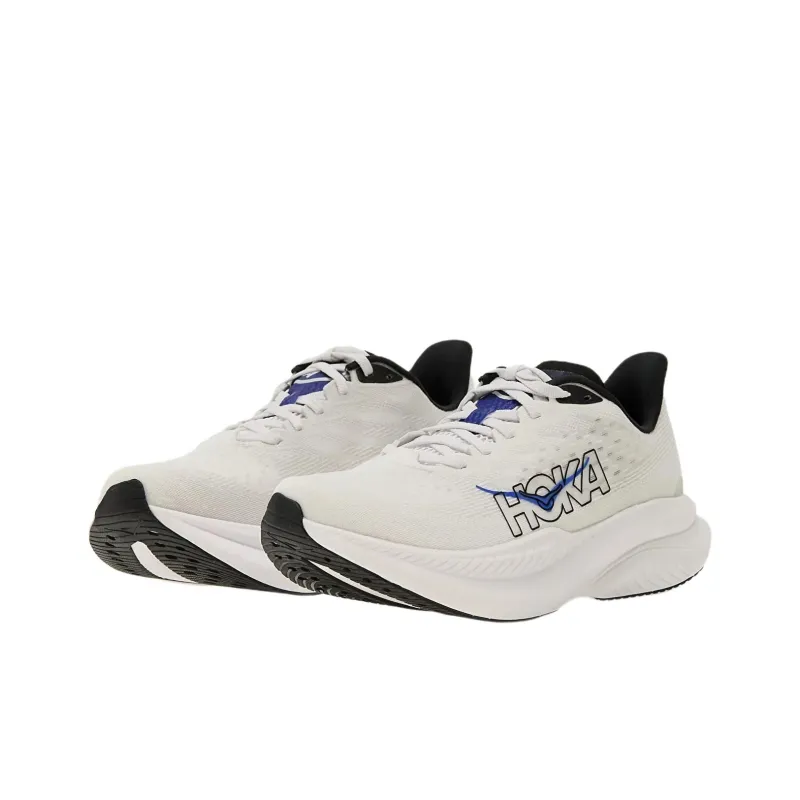 HOKA ONE ONE MACH 6 Anti Slip Wear Resistant Low Top Casual Running Shoes Men's White-2