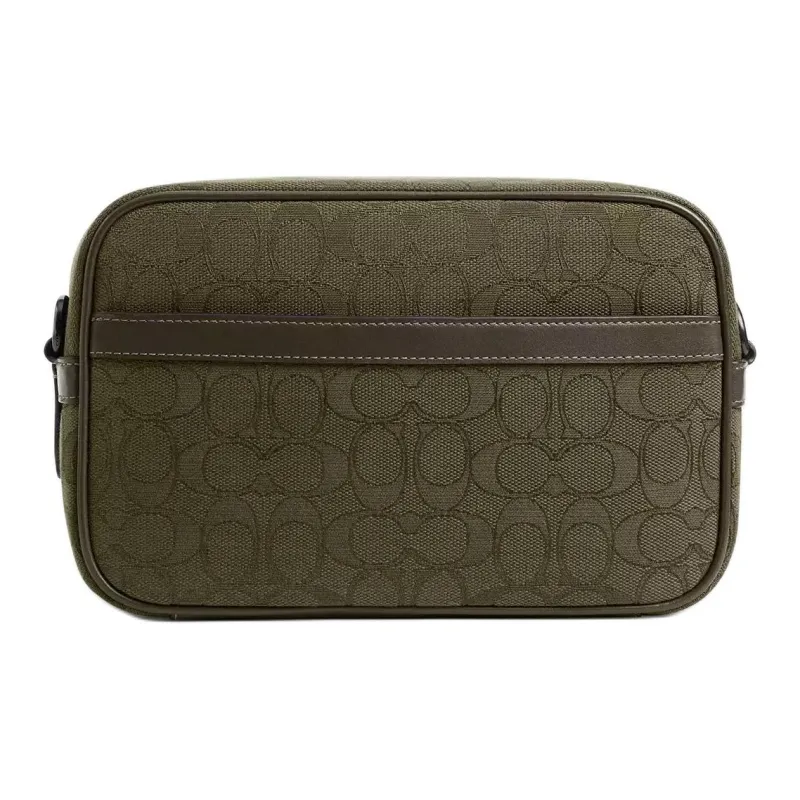 COACH Leather Camera Bag, Shoulder Bag Trumpets Women's Olive Green-2