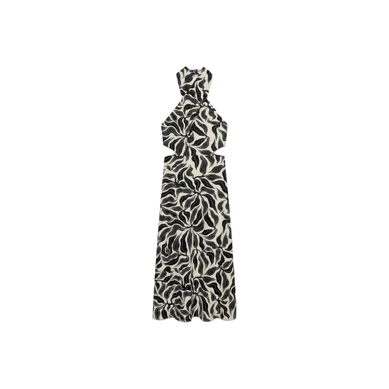 ZARA Sleeveless Dresses Women's Black/Nude-0