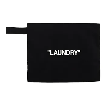 OFF WHITE Laundry Woven Pouch 'Black'