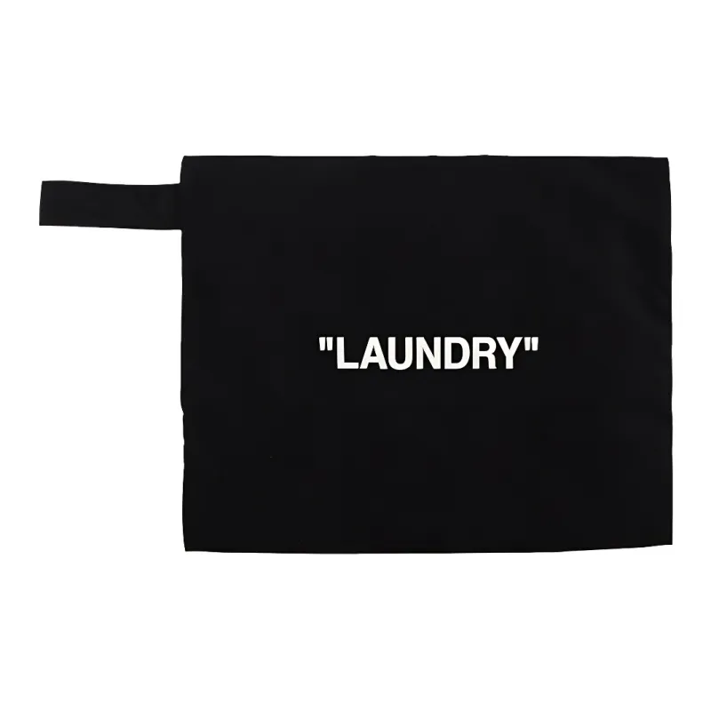 OFF WHITE Laundry Woven Pouch 'Black'-0