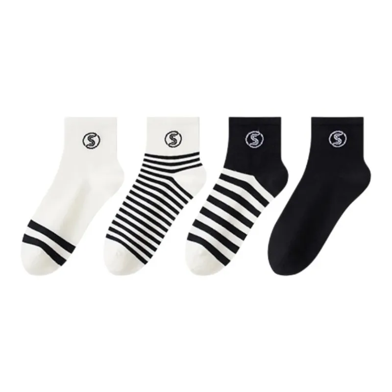 Shuya Mid Calf Socks Women's 4 Pack-0