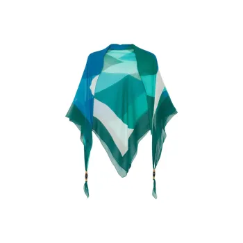 GUCCI Bamboo, Cotton Knit Scarves Women's Cobalt Blue