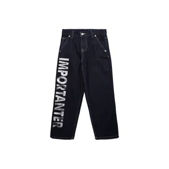 BABUGGE Jeans Unisex Blue White