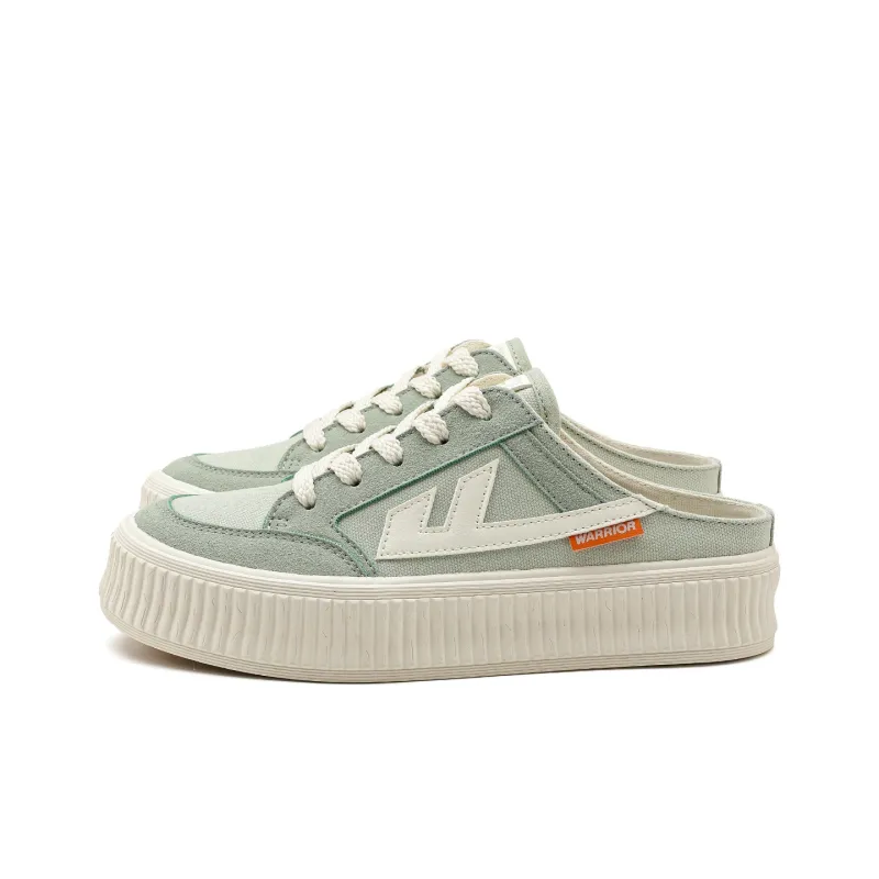 WARRIOR Skateboard Shoes Women's Low Top Green-2