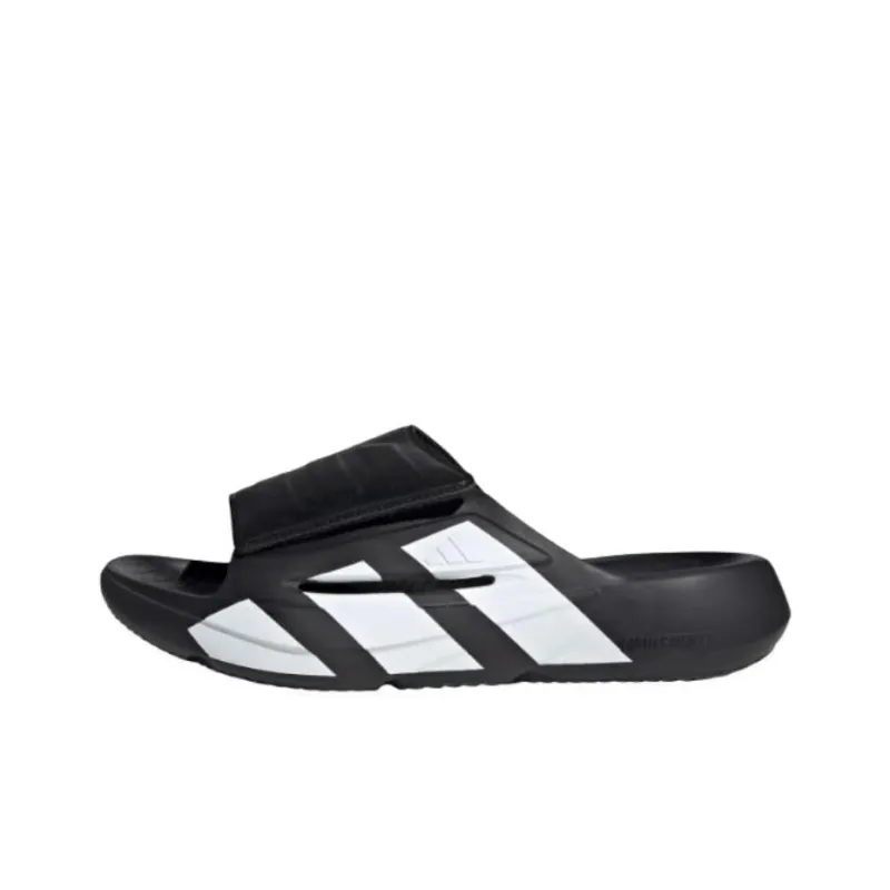 Adidas Sportswear Slip Resistant Abrasion Resistant Slide Slippers Unisex Black White-0