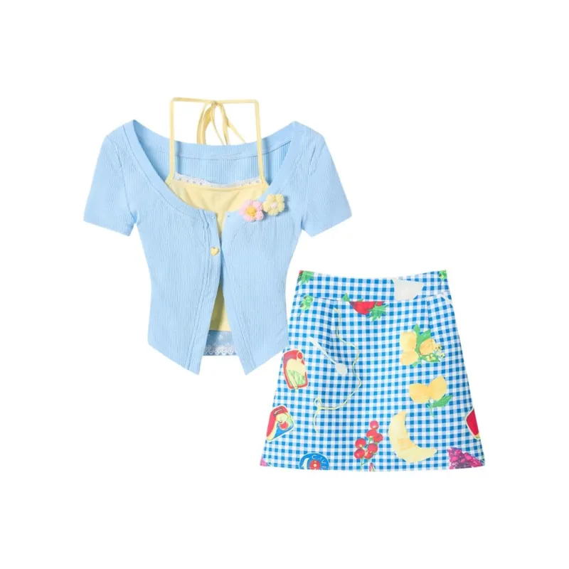 ABBY GODDESS Two Piece Skirt Sets Women's-0