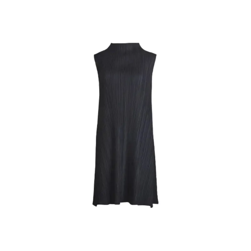 PLEATS PLEASE ISSEY MIYAKE Sleeveless Dress Women's Blue-0