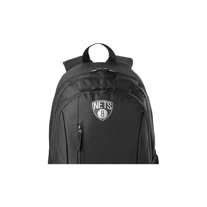 NBA Brooklyn Nets Polyester Backpack Unisex Black-4
