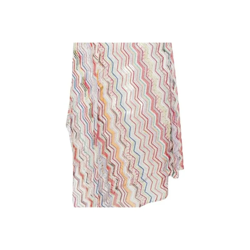 MISSONI Zigzag-Knitted Metallic Thread Cover-Up-3