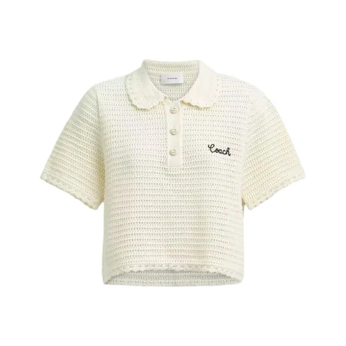 COACH SS25 Polo Shirt Women's Beige