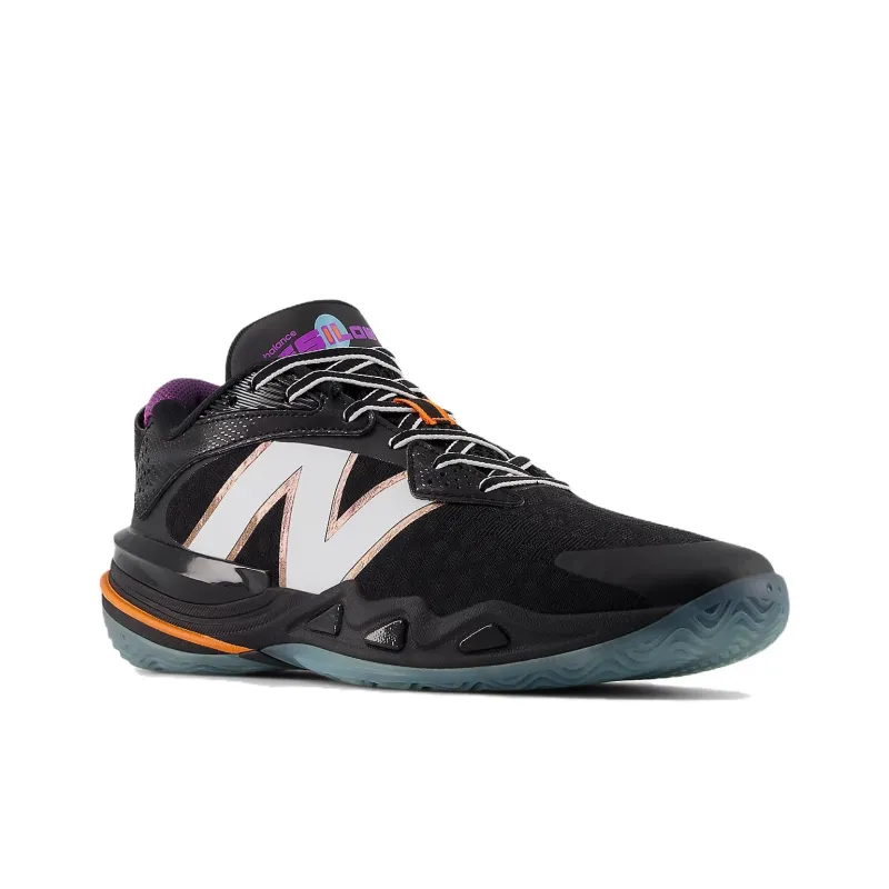 New Balance Hesi Low V2 Anti Slip Wear Resistant Low Top Basketball Shoes Men's Black-2