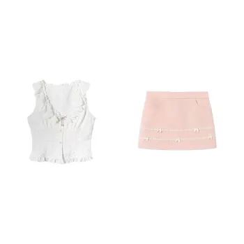 AFGGD Two Piece Skirt Sets Women's