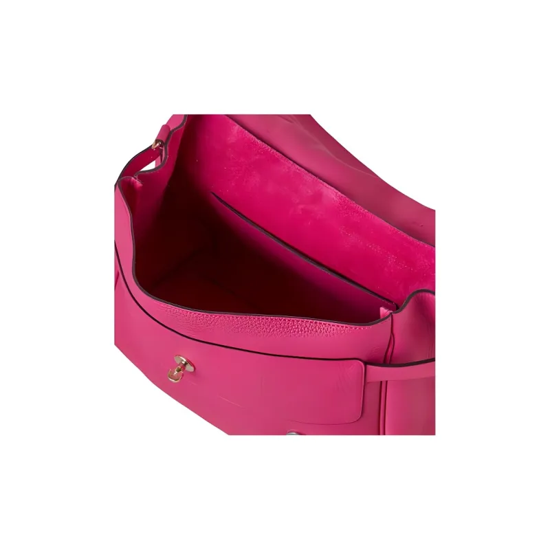 Mulberry Alexa Textured Leather Shoulder Bag Crossbody Bag Handbag Extra Large Women's Pink-3