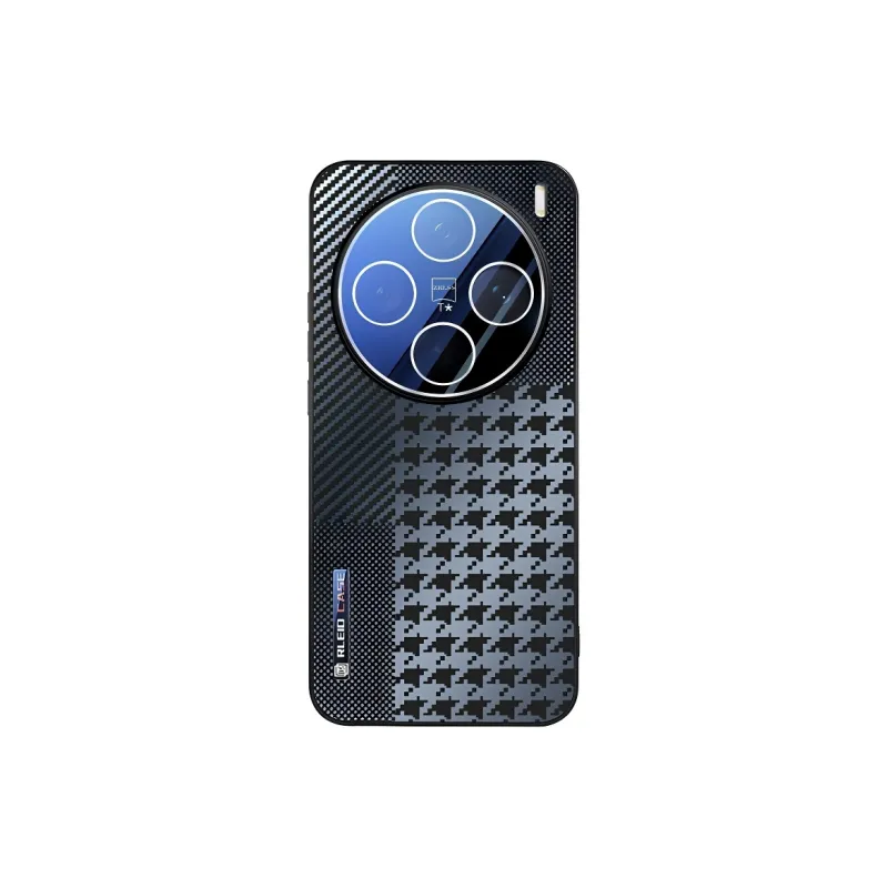 YUBEN PC Material Matte Plaid Phone Cases Compatibility With VIVO S30/S20/Y300/Y300i/X200/X200S/Pro/Ultra-4