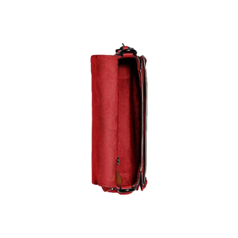 COACH Beat Leather Saddle Bag, Shoulder Bag, Crossbody Bag Small Size Women's Red-3