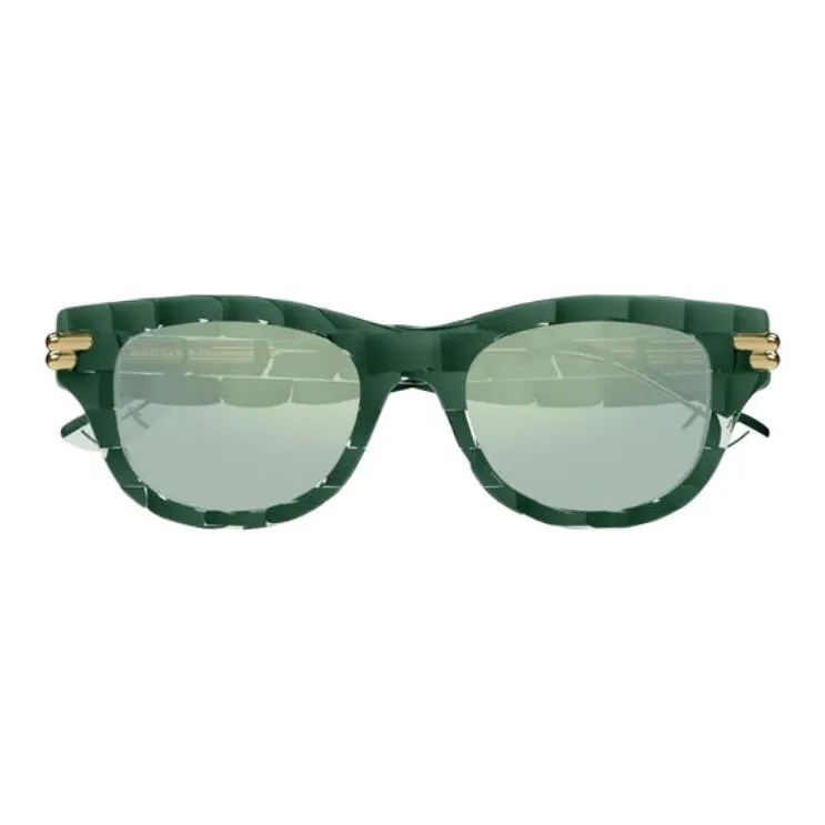 Bottega Veneta Recycled Acetate Oval Sunglasses Women's Green-0