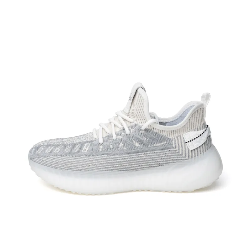 FED Breathable And Lightweight Low Top Casual Shoes Men's White Gray-0