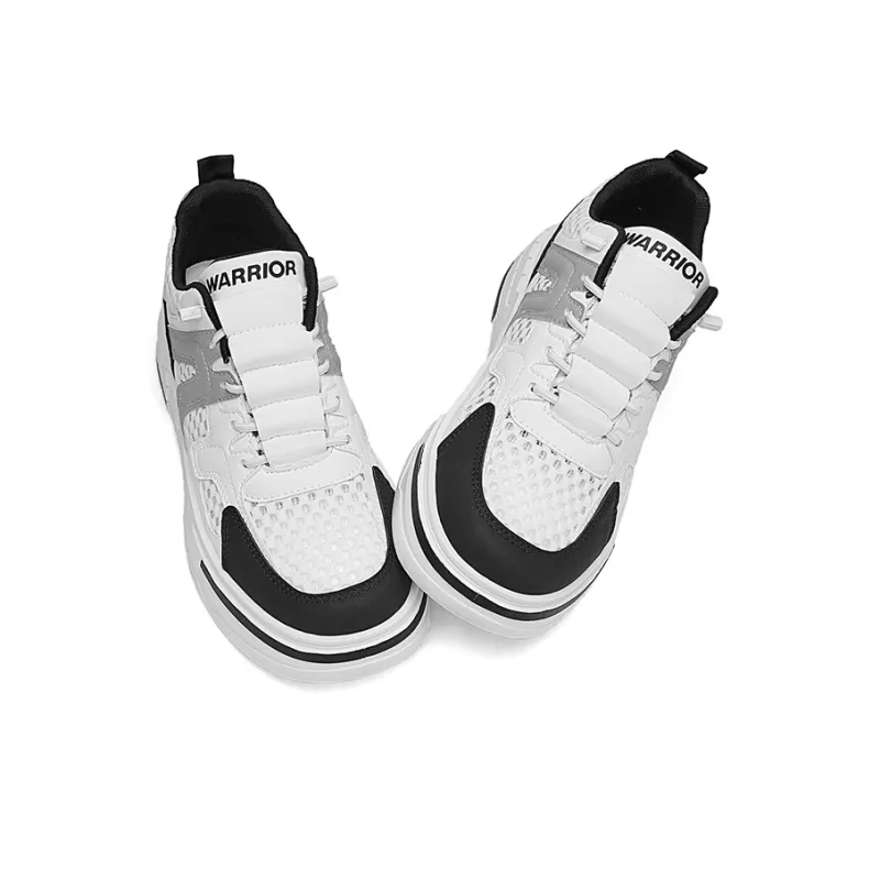 Warrior Skateboard Shoes Men's White/Black/Gray-3