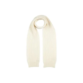 SAINT LAURENT Cashmere Knit Scarves Unisex Apricot