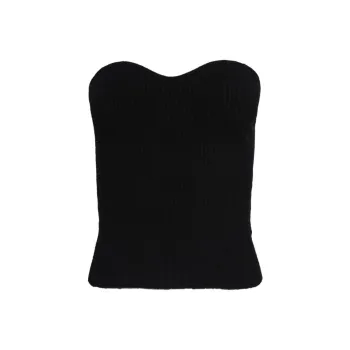 WARDROBE.NYC Strapless Top Women's Black