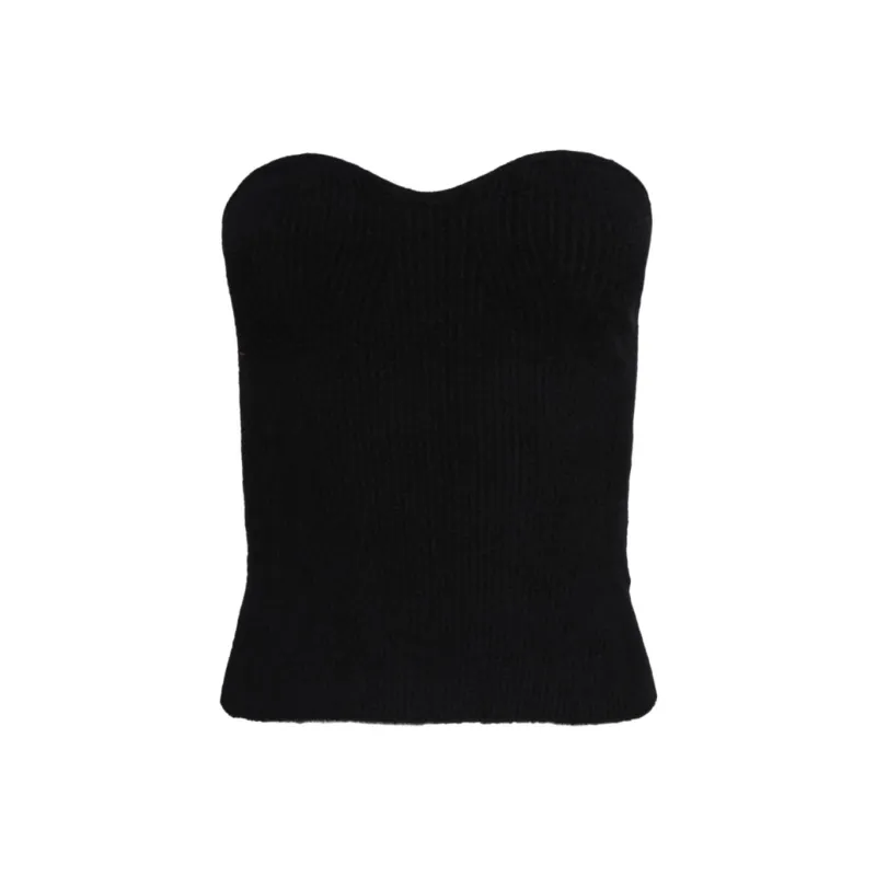 WARDROBE.NYC Strapless Top Women's Black-0