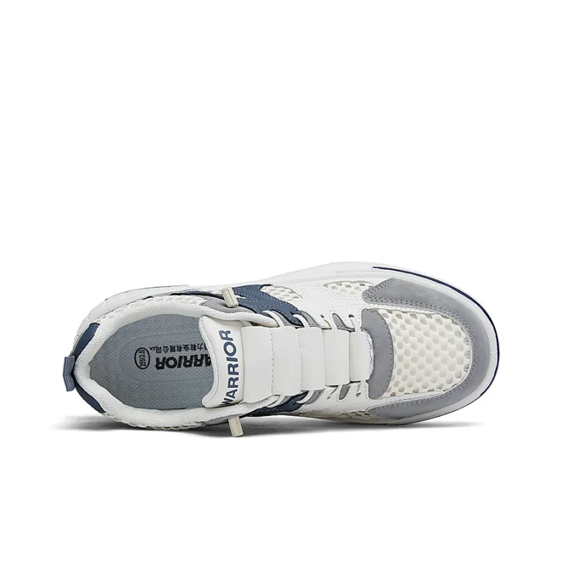 Warrior Skateboard Shoes Men's Beige/Gray/Dark Blue-3