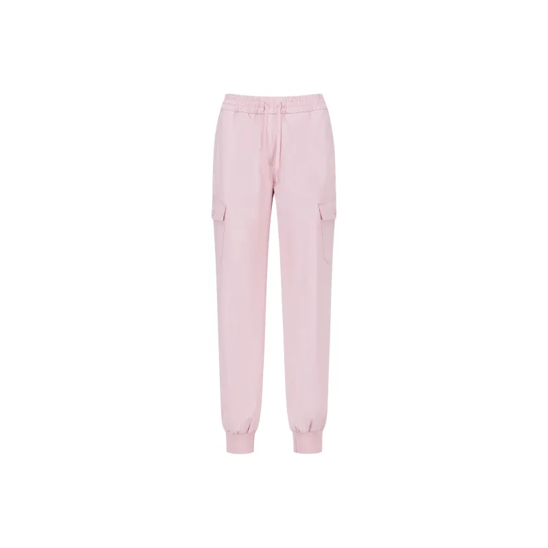 DESCENTE Knitted Sweatpants Women's Pink-0