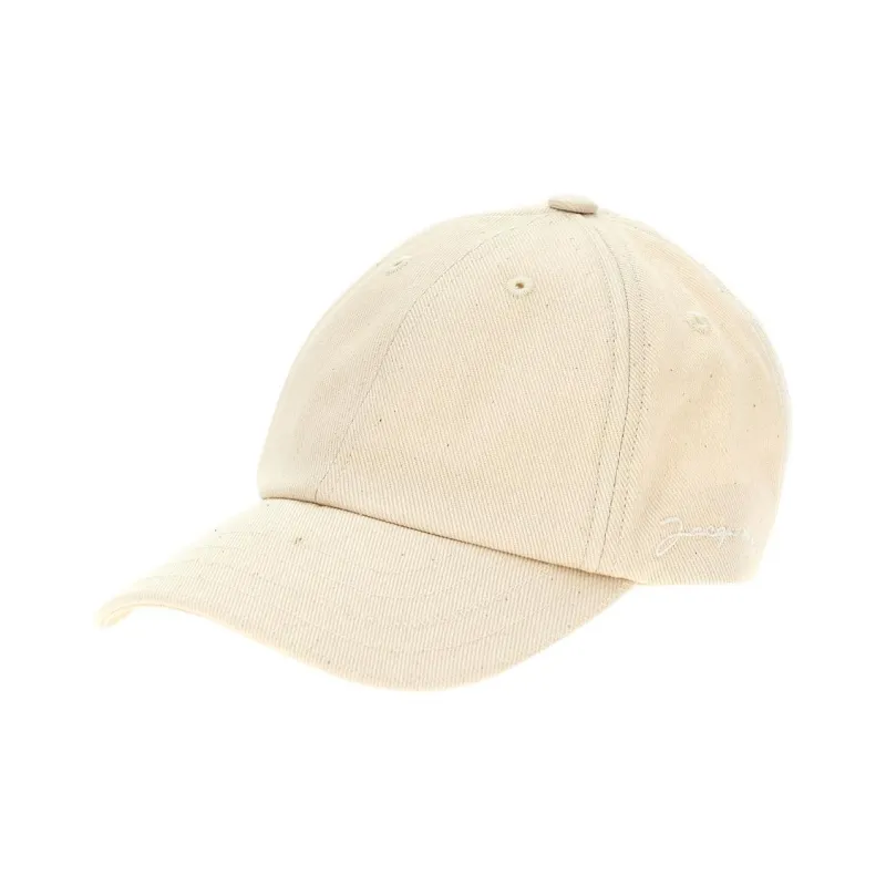 Jacquemus Cotton Baseball Caps Men's White-0