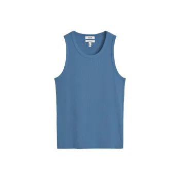 COS Tank Tops Men Blue