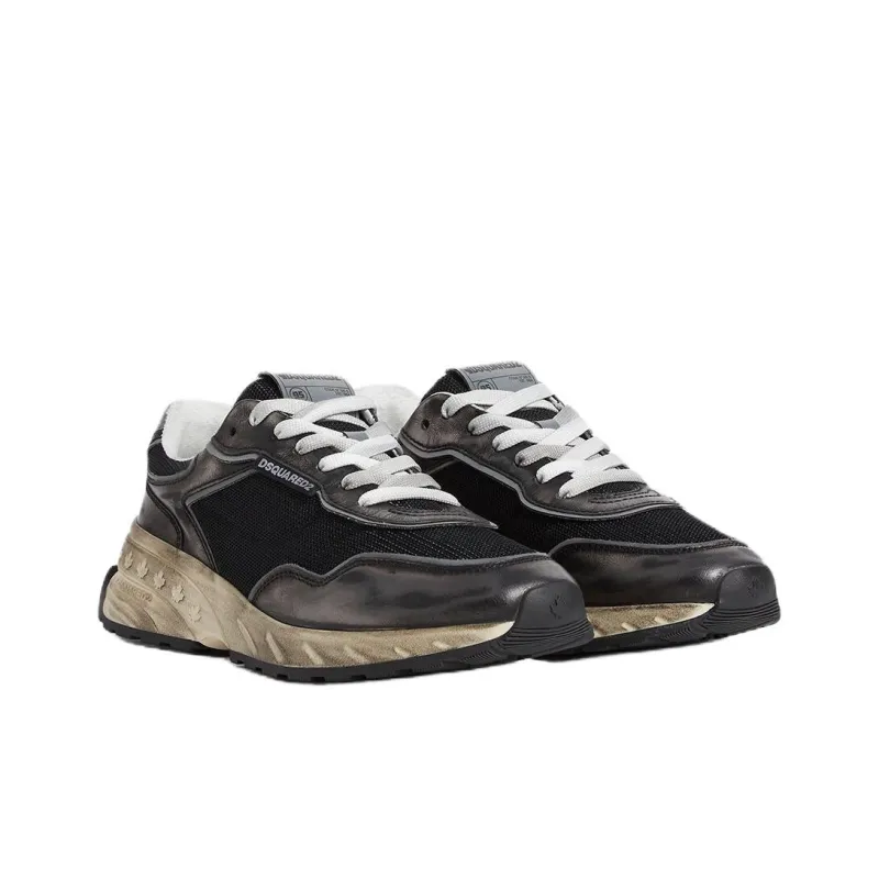 DSQUARED 2 Sprinter Low Top Casual Shoes Men's Black-2