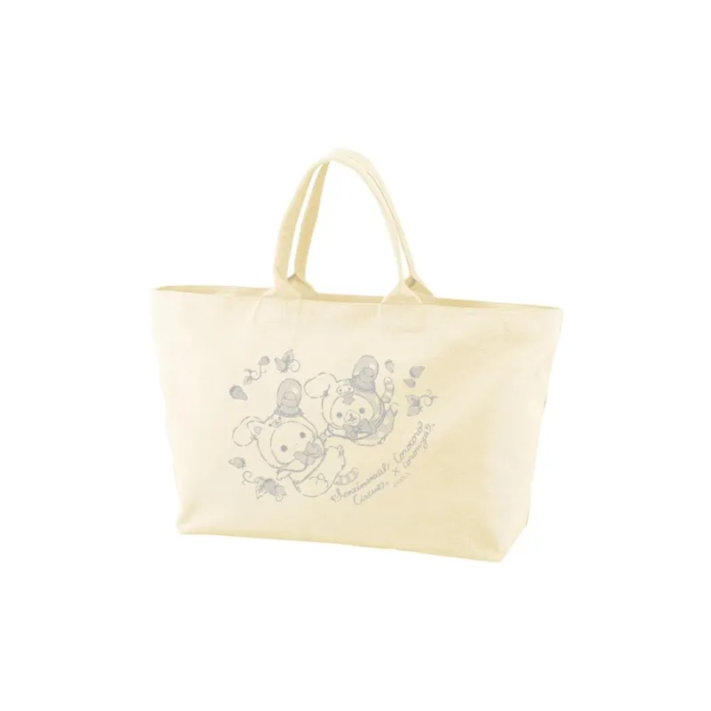SAN X Korokoro Colonia Collaboration Cotton Shoulder Bag Unisex Multicolor-0