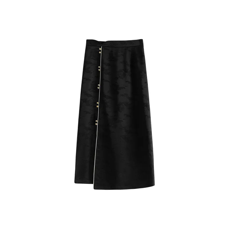 FANSILANEN Casual Long Skirt Women's-0