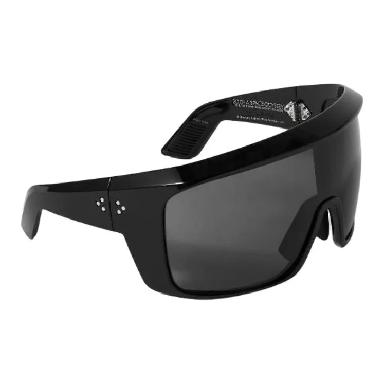 JACQUES MARIE MAGE Acetate Irregular Shape Sunglasses Unisex Black-1