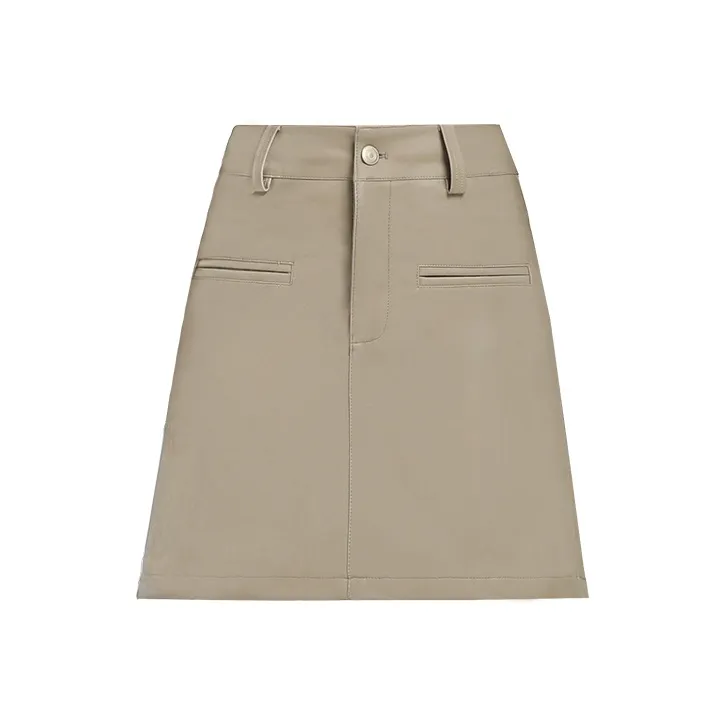 YINLEI Leather Short Skirts Women's-0