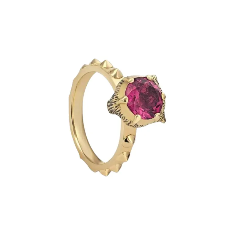 GUCCI Diamond Rings Unisex Gold-0