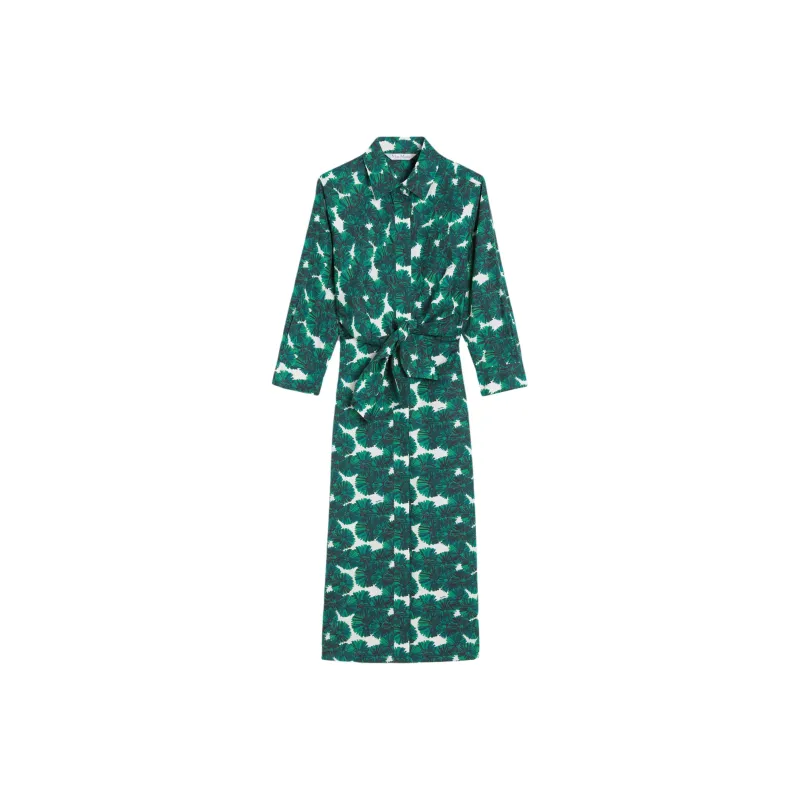 MaxMara Long Sleeved Dress Women's Dark Green-0