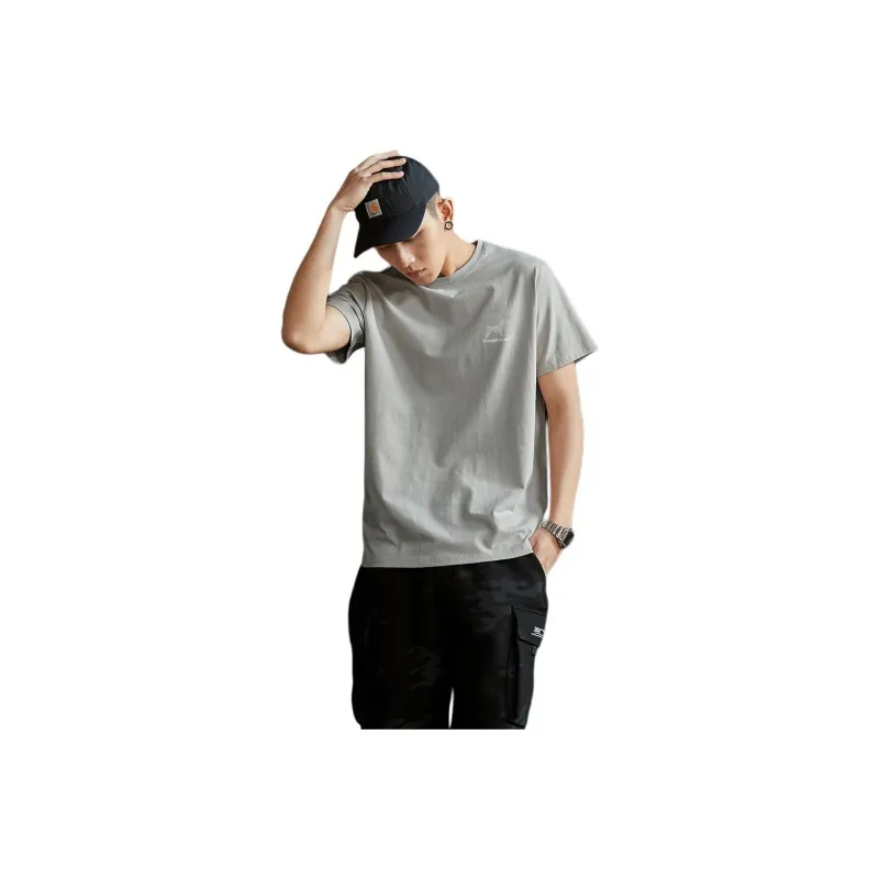 Tonlion T Shirts Men Space Gray-0