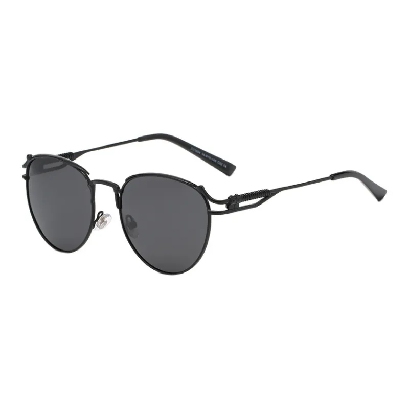 SOMAN Metal Oval Sunglasses Unisex-4