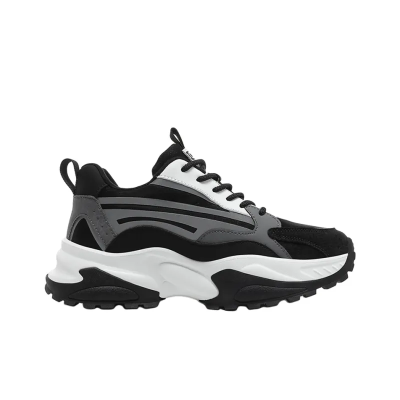 Colorful Creations Slip Resistant, Abrasion Resistant, Breathable, Height Increasing Low Top Chunky Sneakers Unisex-2