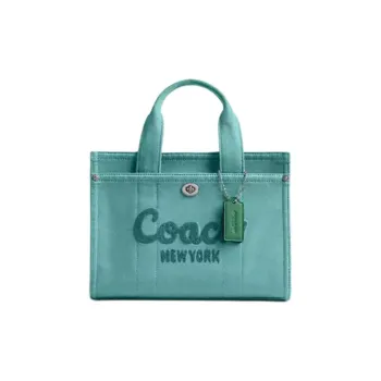 COACH Cargo Green Charm Tote Bag, Shopping Bag, Shoulder Bag, Crossbody Bag, Handbag Medium Size Women's Ivy