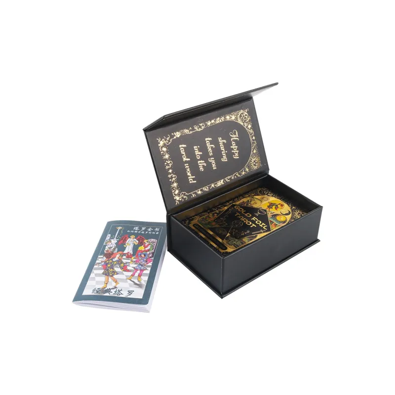 JINBANG Wite Tarot Collection, Gold Foil PVC Waterproof, Tarot Board Games-36