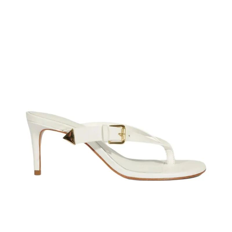 Schutz Slip Resistant Flip Flops 7.5cm Women's White-1