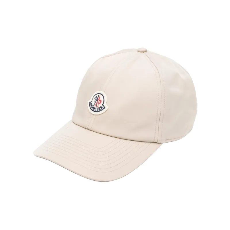 Moncler Logo Patch Curved Peak Cap-0