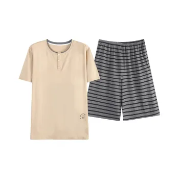 Cotton Shopping Pajama Set Men's